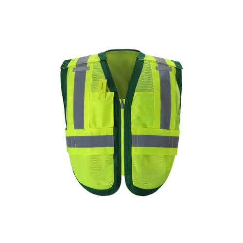 2W International PWB505GR RG High-Viz Public Safety Vest Green - Regular