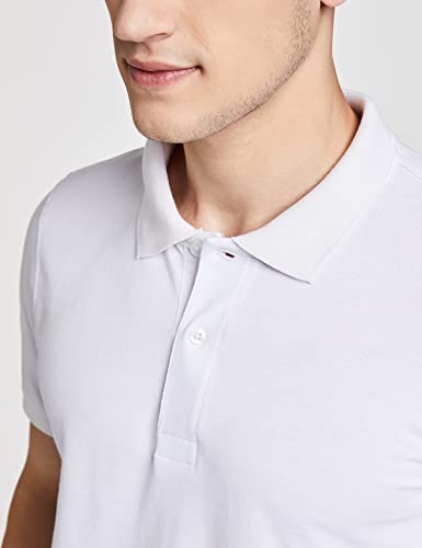 Image of Amazon Brand - Symbol Men's Cotton Rich Solid Polo Tshirt | Collar Tshirts | Half Sleeves | Plain-Regular Fit (Available in Plus Sizes and Combo Pack of 2)