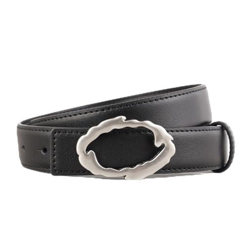 Version Of Simple Flower Snap Belt Men And Women Casual Jeans Belt