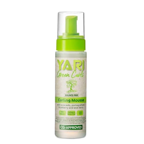 Yari Mousse Metodo Curly - Green Curls Curling - Naturals, Verde, 220 Mililitro