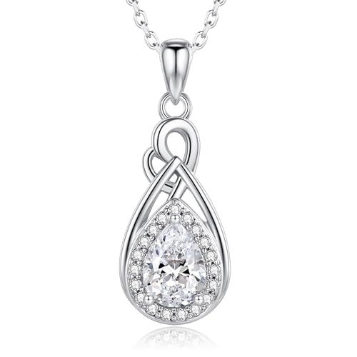 Step Forward 925 Sterling Silver Teardrop Urn Necklaces for Ashes - Cremation Jewelry for Ashes for Women Memorial Keepsake Funeral Necklace for Loved Ones - Main Image