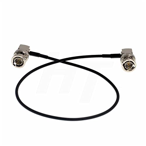 Cavo Coassiale Video Hd Sdi 75Ohm Ad Angolo Retto Bnc Ad Angolo Retto (45 Cm)