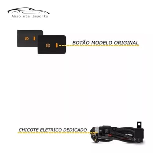 Kit Farol De Milha Compatível com Etios 2012 2013 2014 2015 2016 2017 2018