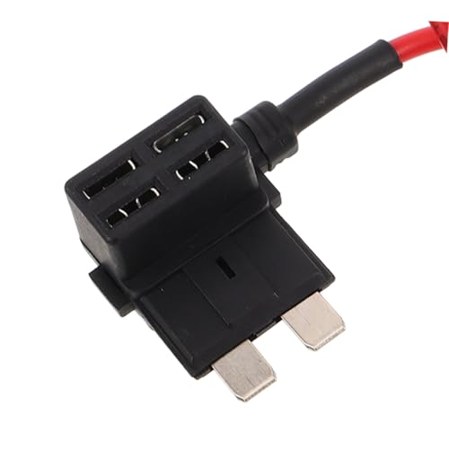 Kit de 4 fusibles automotrices medianos con soporte duradero para fusible para cámara de tablero, fácil instalación, protege el circuito, sin caja incluida para automóvil miniatura 7