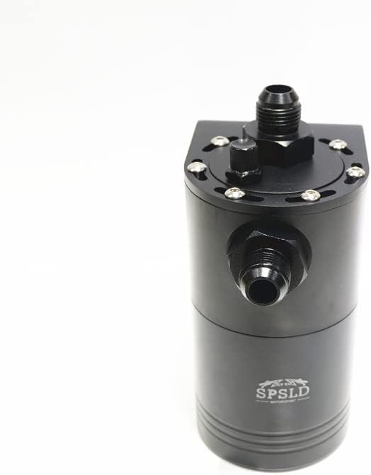 Car Styling Universal Oil Catch Tank Reservoir Engine Fuel Seperator Can Aluminum 350ml AN10