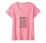 Femme Le sarcasme fait du monde un endroit meilleur et un insulte à la fois T-Shirt avec Col en V