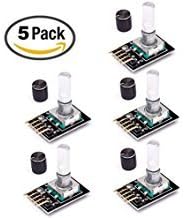 ANIMOAO 5PCS KY-040 Rotary Encoder Module with 15×16.5 mm with Knob Cap for Arduino (Pack of 5)