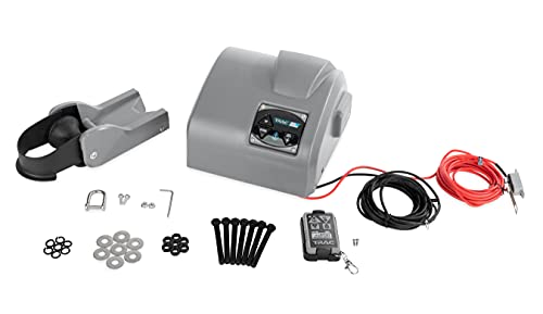 TRAC-Outdoor Products Angler 30 AutoDeploy-G3 Electric Anchor Winch - Anchors Up to 30 lb. - Includes 100-feet of Pre-Wound Anchor Rope with Use (69004), Gray, Normal