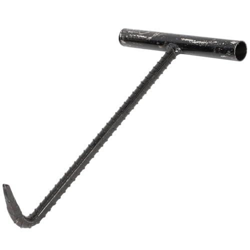 DIKACA Gancho de Elevación T de Acero Inoxidable para Tapa de Alcantarilla Resistente y Pulido Herramienta Duradera para Extracción de Tapas de Pozo y Drenaje