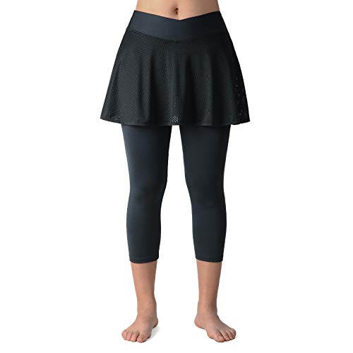 Image of ANIVIVO Skirted Legging for Women, Yoga Legging with Skirts &Women Tennis Leggings Clothes Pockets