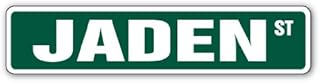 Jaden Street Sign Childrens Name Room Sign | Indoor/Outdoor | 18" Wide