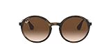 Ray-Ban Unisex RB4222 Sonnenbrille, Mehrfarbig (Gestell: Havana/Gunmetal, Gläser: Braun Verlauf 865/13), Medium (Herstellergröße: 50)