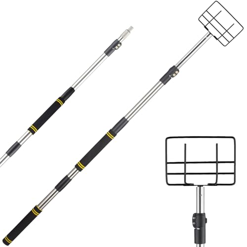 8.7ft Edge Protector Handle Board Corner Edge Protector Pole V Shaped Edge Guards Adjustable for Flatbed Cargo with Sponge Grip (4.3-8.7ft)