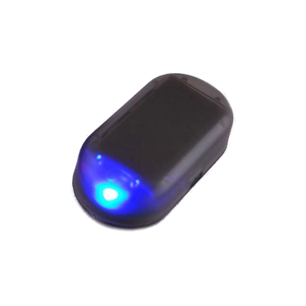 JzcsdkSIL Car Fake Security Light Simulated Alarm Wireless Warning Antitheft Lamp LED Flashing Imitation, Blue
