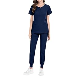 Ropa De Trabajo Dentista Tiukalh Ropa QuirúRgica Para Dentistas Traje Lavado Manos Dividido Para Mujeres Uniforme Trabajo EnfermeríA Ropa Enfermera Del Hospital Secado RáPido EláStico Set Exfoliante Mujer