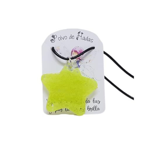 Ya en mundofriki.es: Polvo de hadas, colgante estrella que BRILLA en la oscuridad, collar para niñas y niños (Amarillo)
