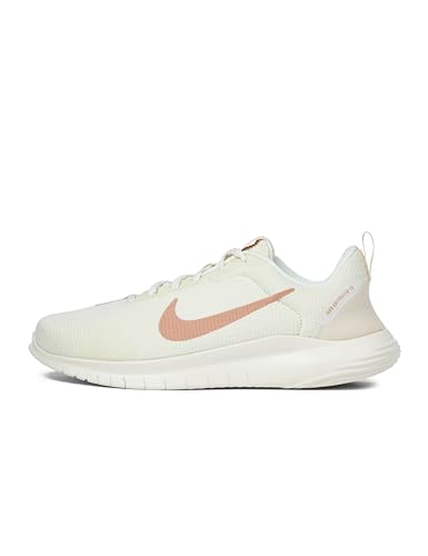 Nike Women's Flex Experience Run 12 Sneaker, Soft Pearl/Rose Gold/Pearl White, 8 X-Wide