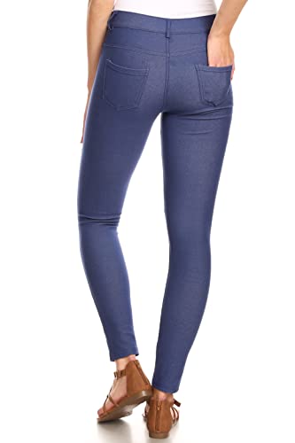 YELETE Women's Five Pocket Jean Leggings3