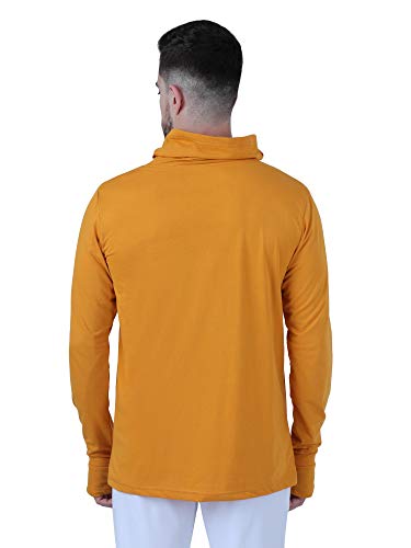 Image of Pause Solid Turtleneck Slim Fit Long Sleeve Men's T-Shirt