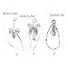 KEXIAO Fashionable Ballet Shoe Keychain Charm with Pearls Ribbon Designs Lovely and Stylish Accessory Portable for Girls