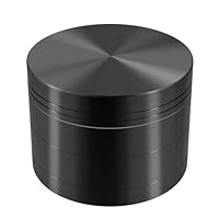 KitchenBoss Grinder Metall ：Klein Grinder 4 Teilig 4.9cm mit Reinigungswerkzeugen für Spice,Gewürze (Schwarz)