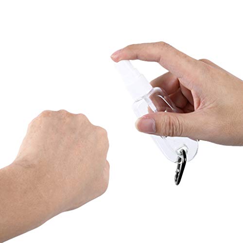 wehotewhe Fles Containers Reizen 30ML Hand 5 STKS Spray Lekvrije Set Sleutelhanger Reiniging Levert Sap Bril 4oz Modern (Zwart, One Size) - Image 6