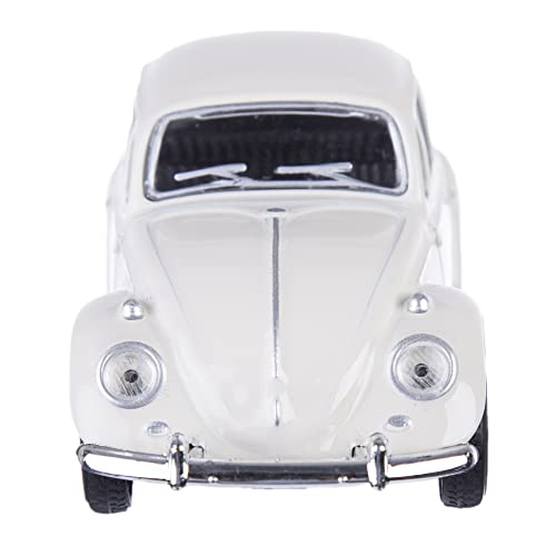 Berry President Classic 1967 Volkswagen Vw Classic Beetle Bug Vintage 1/32 Scale Diecast Metal Pull Back Car Model Toy For Gift/Kids (Beige) #TOP5
