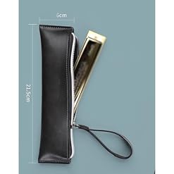 Étui pour Harmonica Sac Harmonica Sac en cuir Sac portable Étui Harmonica (Couleur : marron, Size : 21.5x6cm) - Les Beatles, Paul McCartney, John Lennon, RIngo Starr, George Harrison Étui pour Harmonica Sac Harmonica Sac en cuir Sac portable Étui Harmonica (Couleur : marron, Size : 21.5x6cm) – Image 7