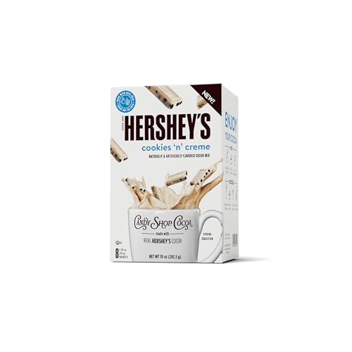 Candy Shop Cocoa COOKIES N CREME Iced Cocoa Mix, 1.25oz, 8 Pack