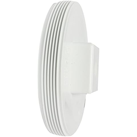 Canplas 193057S PVC DWV Cleanout Plug with Line, 6-Inch Cover