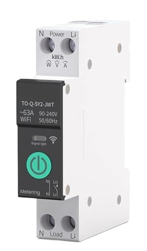 Disjoncteur intelligent WiFi MCB avec protection contre les surintensités et les sous-tensions