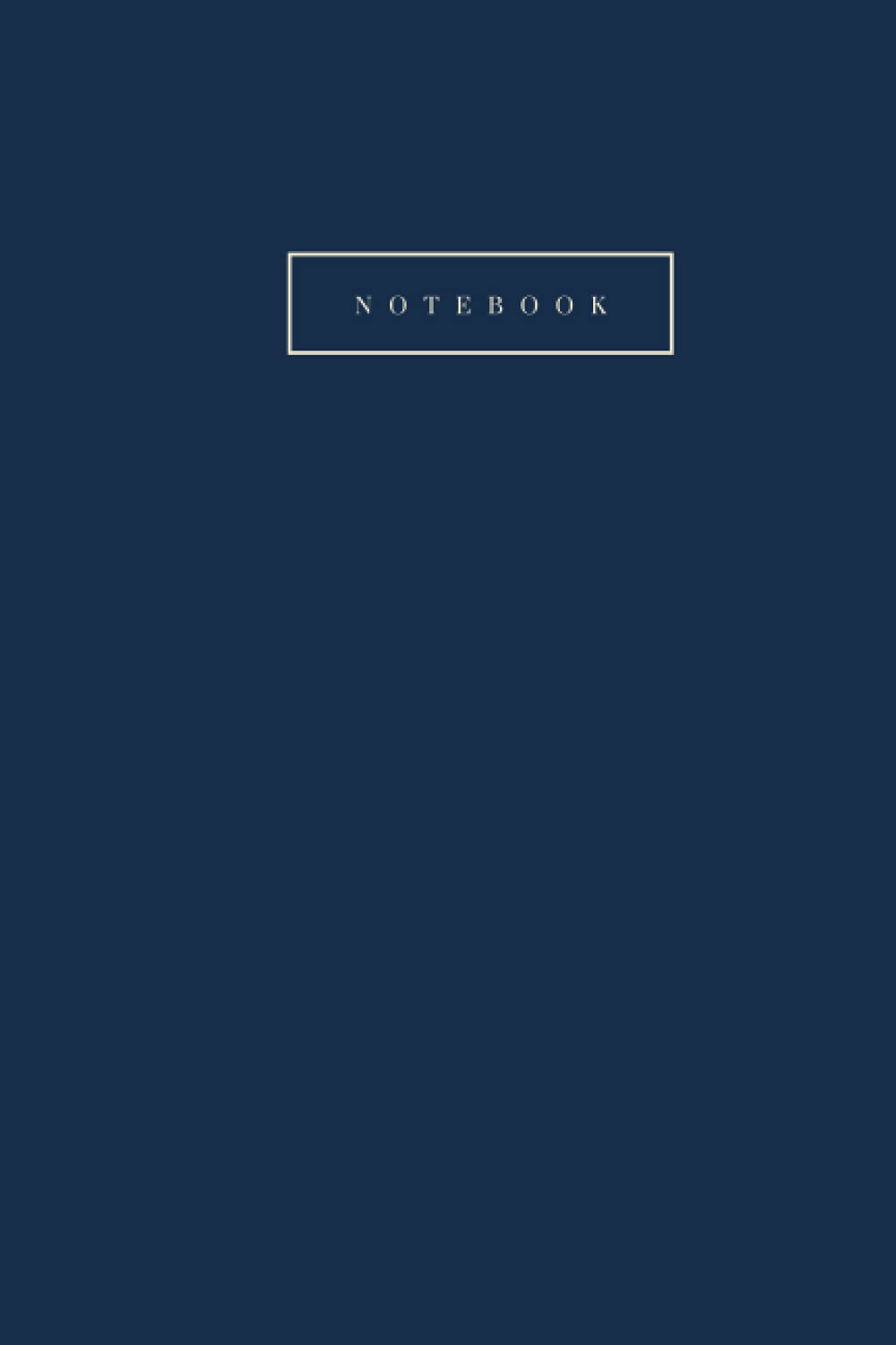 Notebook: Dark blue elegant notebook / 200 lined pages / 6x9inch
