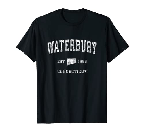 Waterbury Connecticut CT - Diseño deportivo deportivo vintage Camiseta