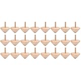 24 Pcs Wooden Spinning Top Rotating Tops Toy Durable Gyro Plaything DIY Hand-Painted Gyro Wooden Toy Toys for Kid Small Rotating Toys Tops Playthings