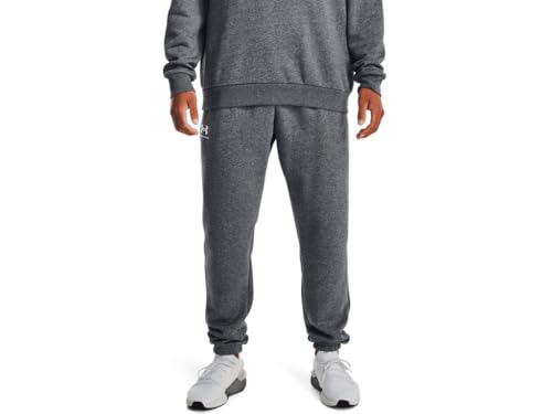 Under Armour Men's Essential Fleece Joggers, Black
