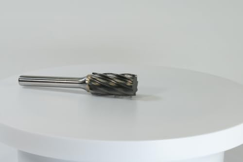 Fresa cilíndrica de carburo sólido grano fino 1/4 pulg miniatura 4