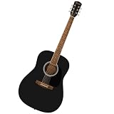 Fender FA-25 Dreadnought Acoustic Guitar, Beginner Guitar, Black