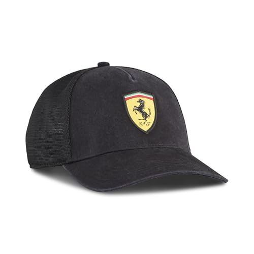 Puma Unisex Scuderia Ferrari Race Trucker Cap Black AH25 One Size