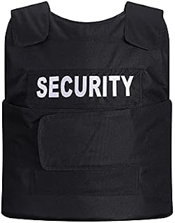 guardian g1 body camera STAB RESISTANT/PROOF VEST - Level 1 Steel Stab Resistant/Proof Plates, Front & Back Protection, Lightweight at 2.7KG, Vest Straps Adjustable Between Medium - 2 XL