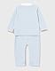 Steiff Baby-Jungen Strampler Langarm, Lavender Lustre, 74