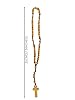 Holy Land Olive Wood Rosary - Handcrafted Prayer Beads with Wooden Cross, Made in Bethlehem & Jerusalem with Certificate of Authenticity #2
