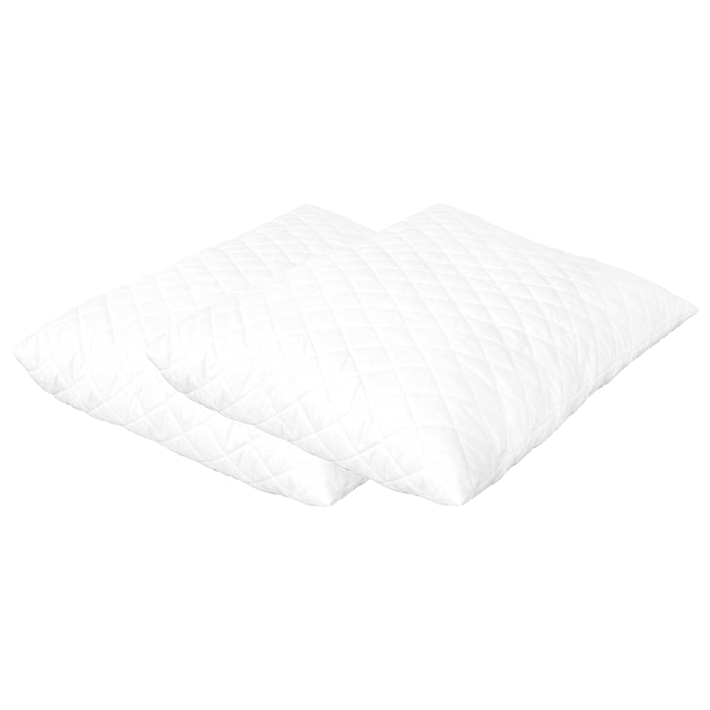 2 almohadas de 70 × 60 × 14 cm de espuma viscoelástica ergonómica, con funda transpirable y relleno viscoelástico para dormir boca abajo, lavable y refrescante