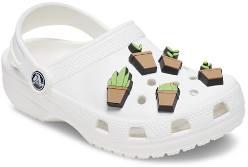 Image of Crocs Jibbitz Charms - Plants & Animals - Flowers - Summer - 100% Man-made Material - Easy Attachment Potted Plant 5-Pack One Size One Size