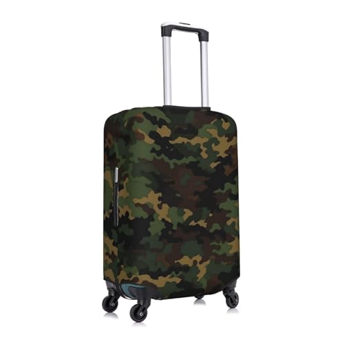 Camouflage Pattern Luggage Cover Washable Stretch Suitcase Protector Anti-Scratch Travel Luggage Sleeve Elastic Baggage Cover Fits 18-32 Inch3