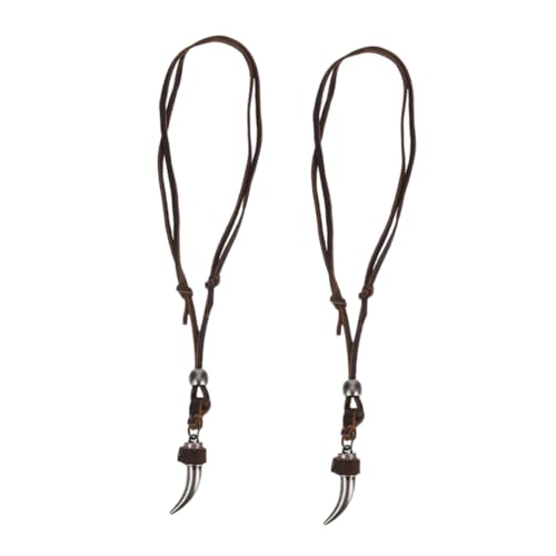 TOGEVAL Auténtico Collar Con Colgante Vikingo Con Cordón De Cuero Para Hombres Y Mujeres Collar Vikingo Para Hombres