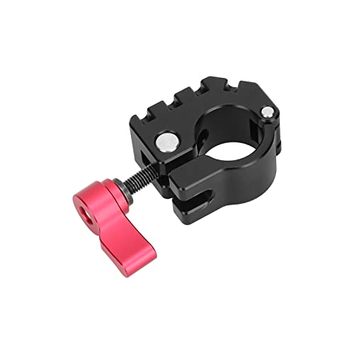 Image of CAMVATE 19mm Rod Clamp with 1 /4 & 3 /8 Anti-Twist Mount (Red Locking Lever)