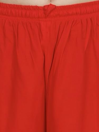 Image of Women's Solid Rayon Palazzo Pants Regular Palazo