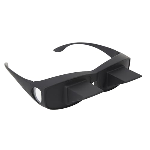 Topiky Lunettes Optiques Paresseuses, Réflexion Horizontale à 90°, Lunettes à Prisme de Lit, pour Myopie Presbyte HD, Noir, Unisex