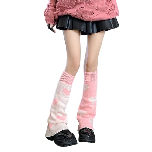 HeiBai Xiong Goth Leg Warmers for Women Cute Rave Punk Y2k Harajuku Japanese