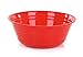 Mintra Home Snack Bowls (Large 2pk (4L), Red) - 10.75W x 4.5inH - large red plastic bowl for popcorn, snacks, drinks, candy, holiday party, Halloween, trick or treat bowls - 2 Pack